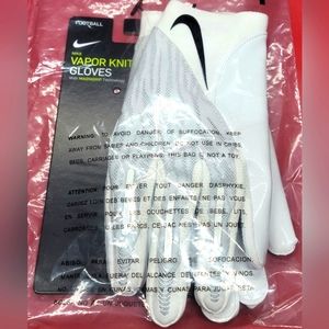 Nike Vapor Knit Elite Magnagrip Football Receiver Gloves White Sz 2XL Men